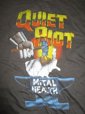 T-shirt original 1983 QUIET RIOT "METAL HEALTH" tournée de concerts (MED) 