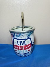 Mate cup yerba argentino bombilla straw