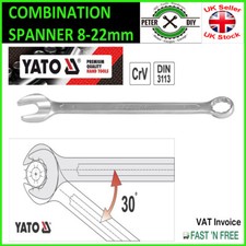 COMBINATION SPANNER Yato Professional Ring Open End 6mm-32mm Chrome YATO