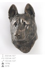 German shepherd dog statuette to hang on the wall, Art Dog , CA