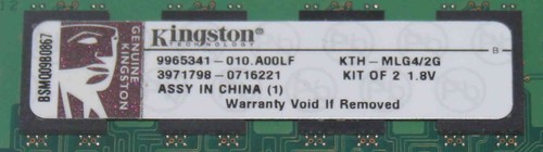 4 GB RAM, Kingston PC2-3200 DDR2 fuer HP Proliant DL360G4 - Bild 3 von 3