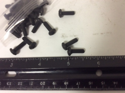 New Qty (50) 8-32 X 1/2'' Stainless Black Oxide Phillips Pan Head Screws