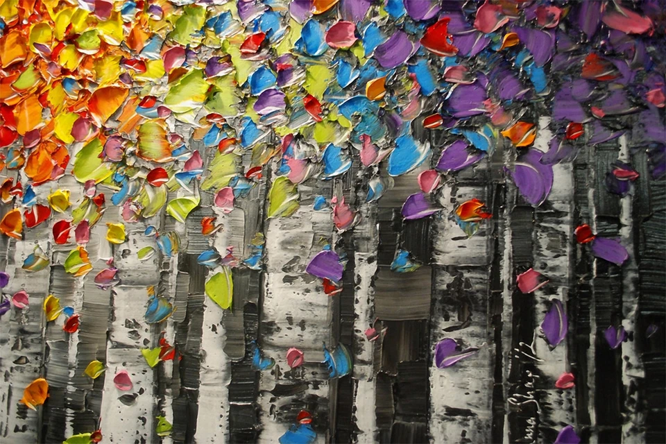 Абстрактный Aspens IV - ХОЛСТ ИЛИ ПЕЧАТЬ НАСТЕННОЕ ИСКУССТВО - Изображение 2 из 2