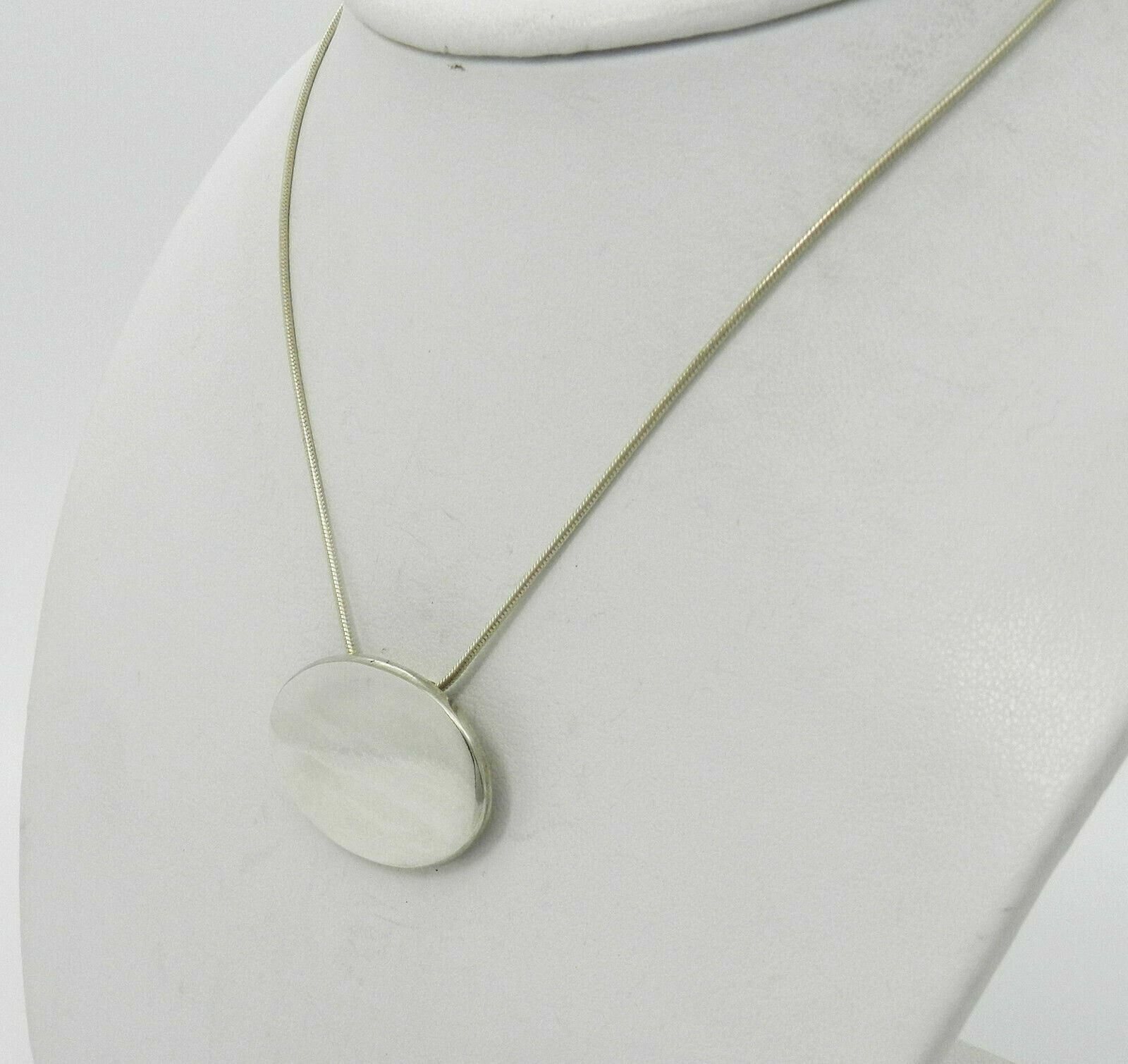 OVAL ENGRAVABLE SOLID STERLING SILVER SLIDE 16"  … - image 2