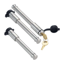 61802-D | Stainless Steel Hitch Lock For Curt Mfg. - Adj. Channel Mount - (2....