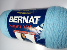 Bernat Super Value Yarn -Sky-426 Yards-100 Acrylic-NEW