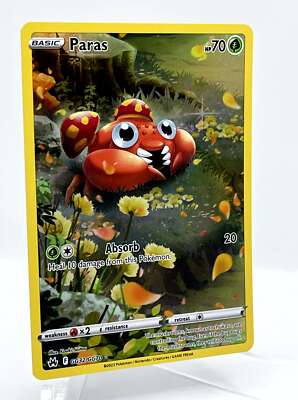 Paras GG32/GG70 Crown Zenith Holo Galarian Gallery Pokemon TCG Card
