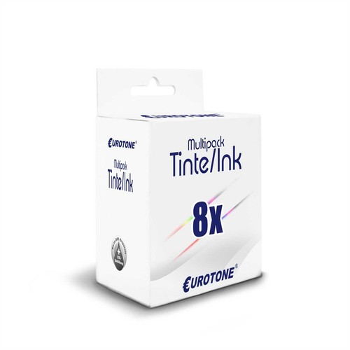 6x Eurotone. Pro Inchiostro per HP Design-Jet T-790-PS T-1300-44 T-1100