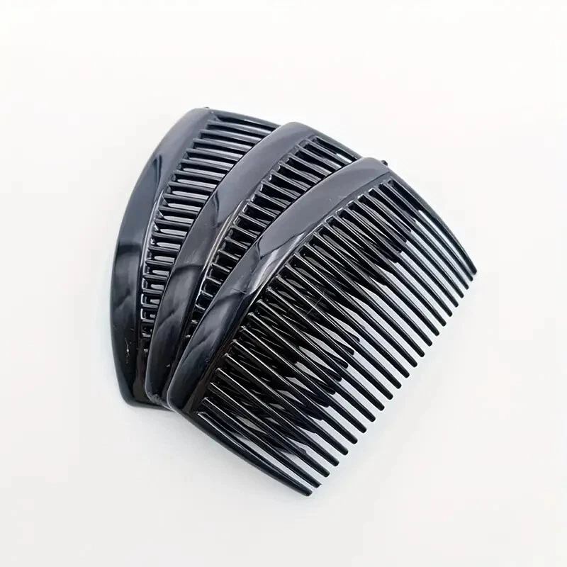 3-12 Pc Black Plastic Hair Combs Slides Wedding Hair Accessories 85x50mm (R017) - image 4 of 4