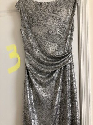 vince camuto silver dress