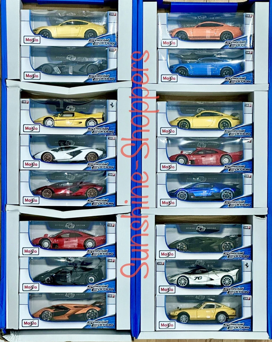 Maisto Diecast Special Edition 1:18 Scale Boxed Multiple Models - Free  Shipping