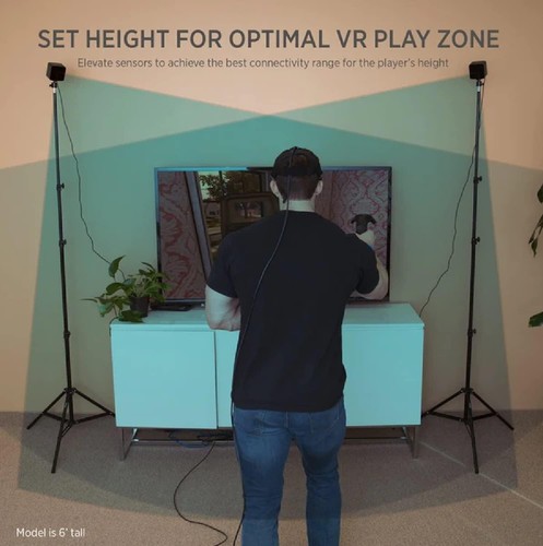 Soporte de trípode Fovitec 7'6" para estaciones base de montaje HTC VR/Vive incl. Bolsa de transporte - Imagen 5 de 10