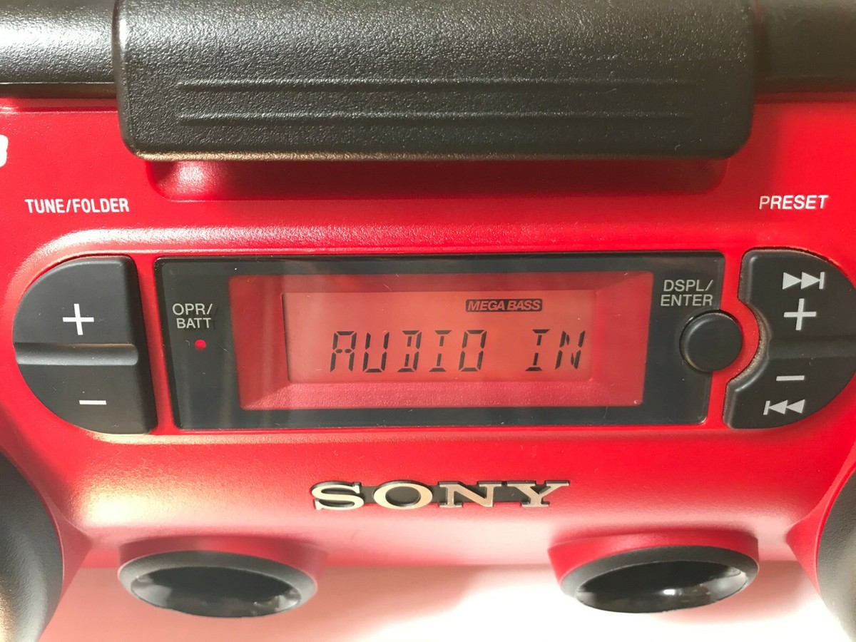Sony ZS-H10CP Portable Heavy Duty CD Radio Boombox Audio System