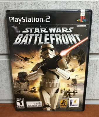 SONY PLAYSTATION 2 PS2 ~ STAR WARS Battlefront 1 & 2 w/Manual ~ 2004