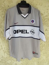 Maillot PSG PARIS SAINT-GERMAIN 2001 NIKE vintage away shirt maglia gris XL