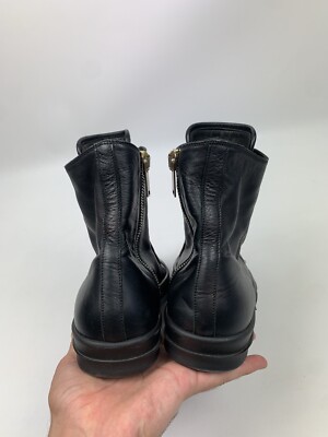 Rick Owens Ramones men's high top leather sneakers size 41 Rick Owens Ramones men's high top leather sneakers size 41