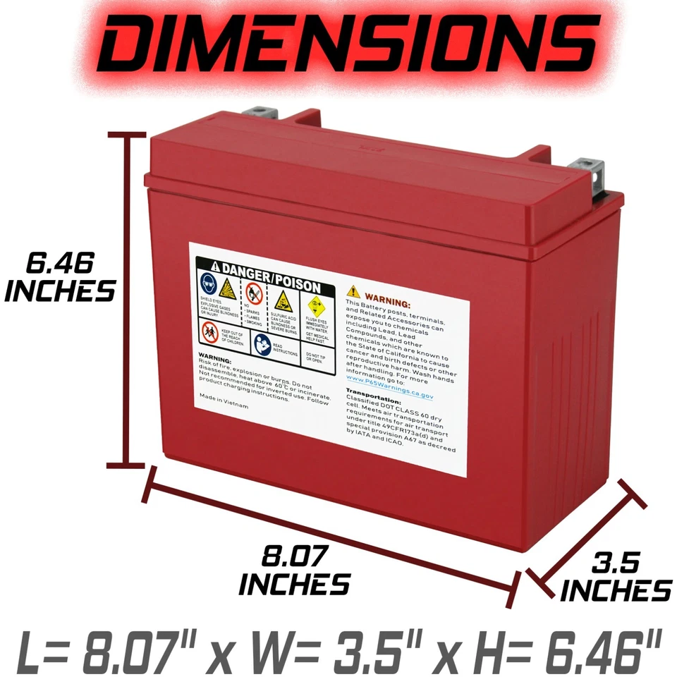 Batería Banshee YTX24HL-BS para CAN-AM Spyder RS-5 (SM5) 2011 a 2016 Foto 4 de 4