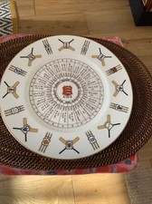 Large Coalport County Cricket Champions Essex 1984 Collectors Plate VGC