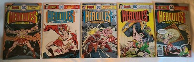 Hercules Unbound #1-5 High Grade Bronze-age D.C. Comics Myth 1975 Free Shipping