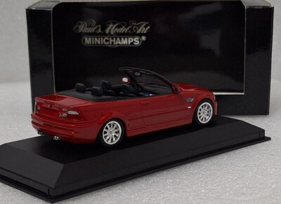 BMW M3 (e46) Cabriolet 2001 Red 1:43 Minichamps 430020030