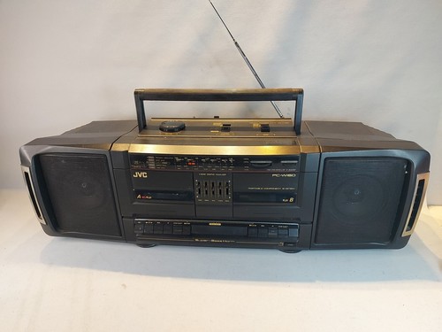 Chaîne Hi-fi JVC PC-90 Boombox - Radio, Lecteur Cassette, égaliseur - Occasion (à Réparer/rénover)