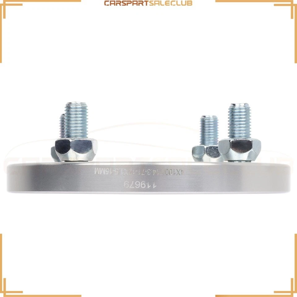 2 Piezas 15mm 4x100 a 4x114.3 12x1.5 Tacos Espaciadores de Rueda Para Mazda Miata 1.8L Foto 4 de 4