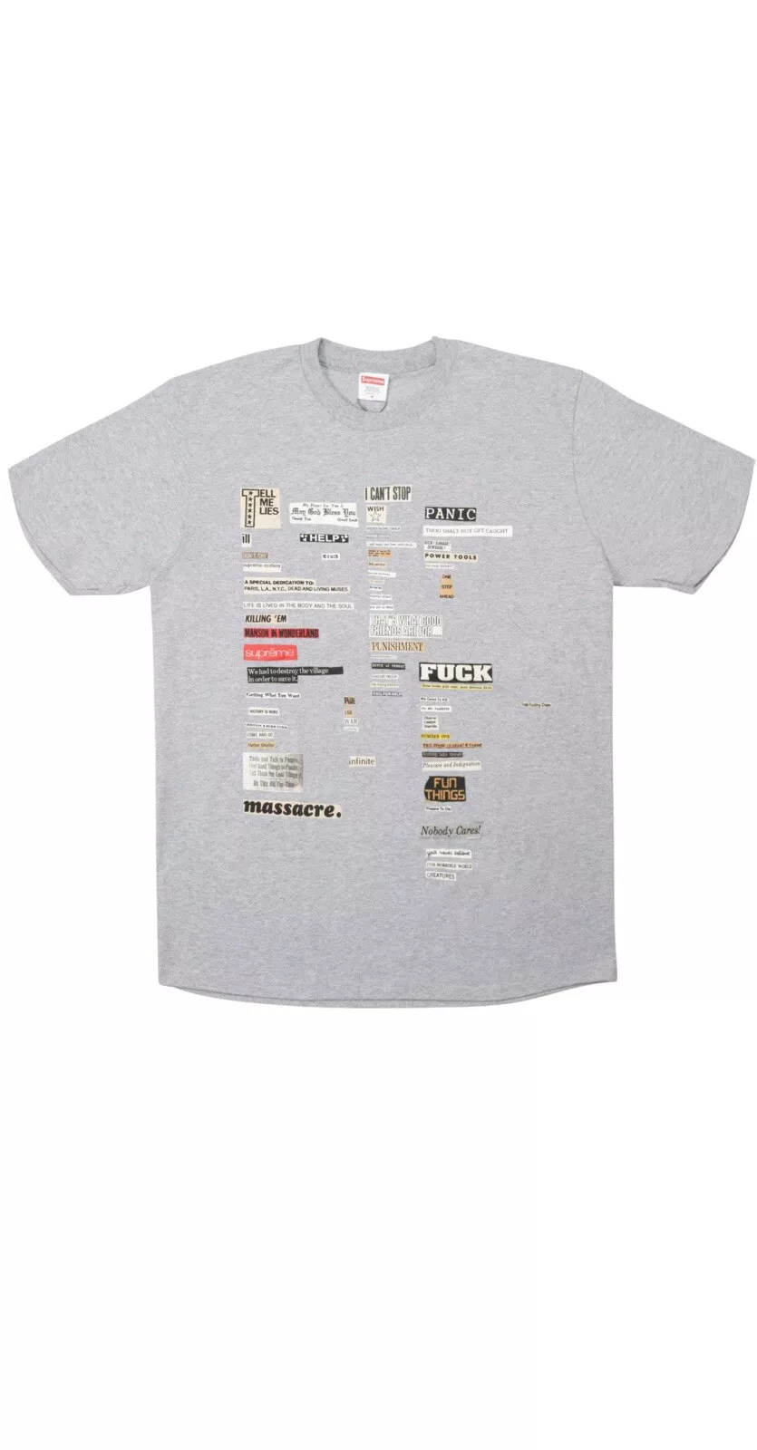 T shirt XL Supreme Cutouts