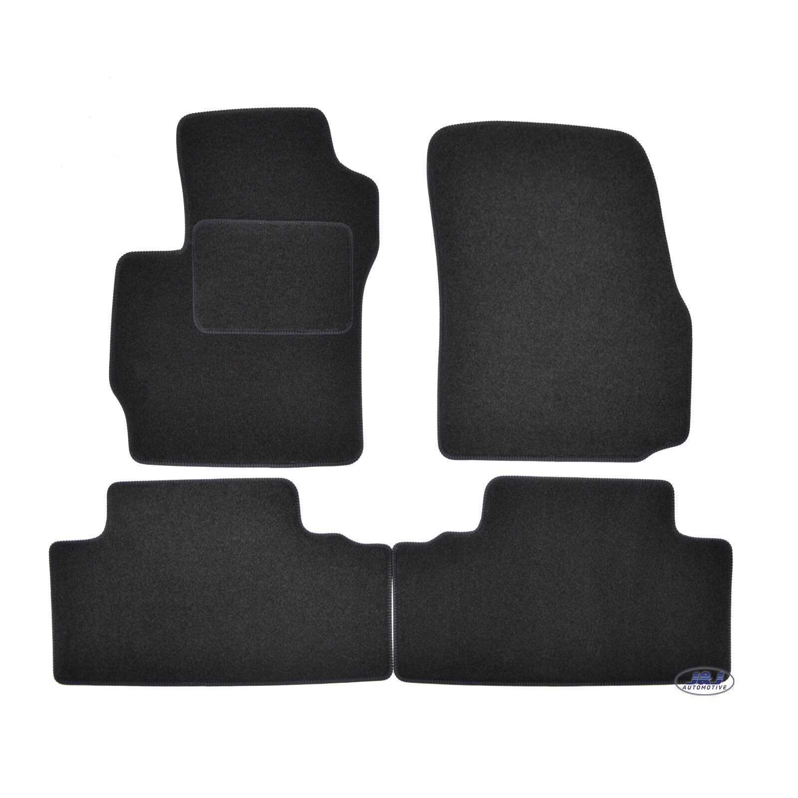 Tapis de sol velours pour Mazda 5 2005-2012 le jeu de 4 pièces noir sans fixation