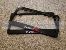 Honda Civic Type R License Plate Frame Racing Vtec Fk2 Fk8 2 Colors - Pair Honda Civic Type R License Plate Frame Racing Vtec Fk2 Fk8 2 Colors - Pair