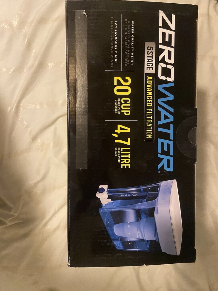 Zerowater pitcher 5 stage advanced filtration 20 cup 4,7 LITRE*NEW* - Image 4 of 4