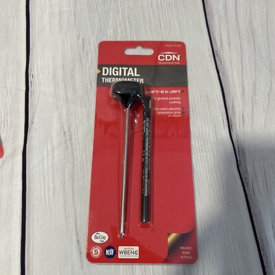 CDN ProAccurate Digital Thermometer General Purpose Cooking Device 1 Button