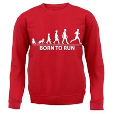 Born To Run - Erwachsenen Hoodie / Pullover - Läufer Joggen Jogging Marathon