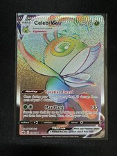 Pokemon TCG Celebi VMAX Chilling Reign Rainbow Rare 199/198 Crimped Error on eBay