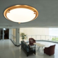 Deckenlampe KüChenleuchte Deckenleuchte Bronze 2 Flammig Glas Flurlampe Weiß