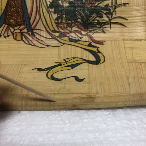 Bamboo Serving Bowl with beautiful design 11” square X 2 1/4” deep - Picture 3 of 10