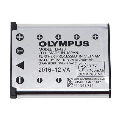 Genuine original Olympus Li-42B Battery for X800 FE-200 FE-220 FE-330 LI-40C