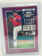 Corey Kluber 2019 Contenders Optic Baseball - PURPLE (/75) - Cleveland Indians
