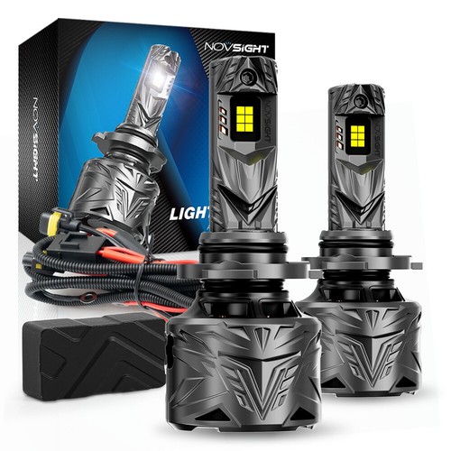 NOVSIGHT 9005 LED Headlight Bulbs Conversion Kit White High Beam Replace Halogen