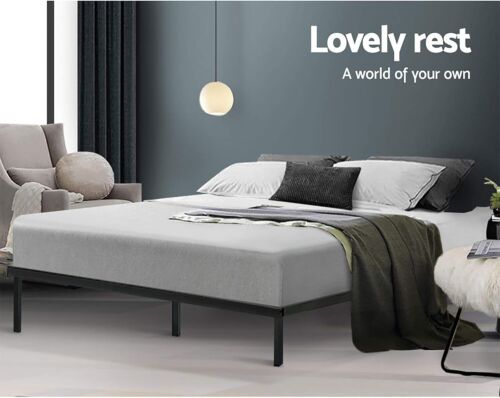 Queen Metal Bed Frame with Headboard(Base Only), Metal Platform Bed with Easy As - Picture 5 of 8