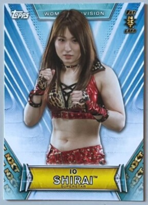IO SHIRAI, RARE ! 2019 TOPPS ''NXT'' ROOKIE CARD, HOT WWE SUPERSTAR !