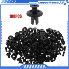 100x Bumper Retainer Fender Liner Hood Rivet Fastener Clips for Hyundai KIA USA