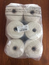 6 Rolls Natural Macrame Cord 3mm x 219 Yards, Cotton 3 Strands Twisted, Beige