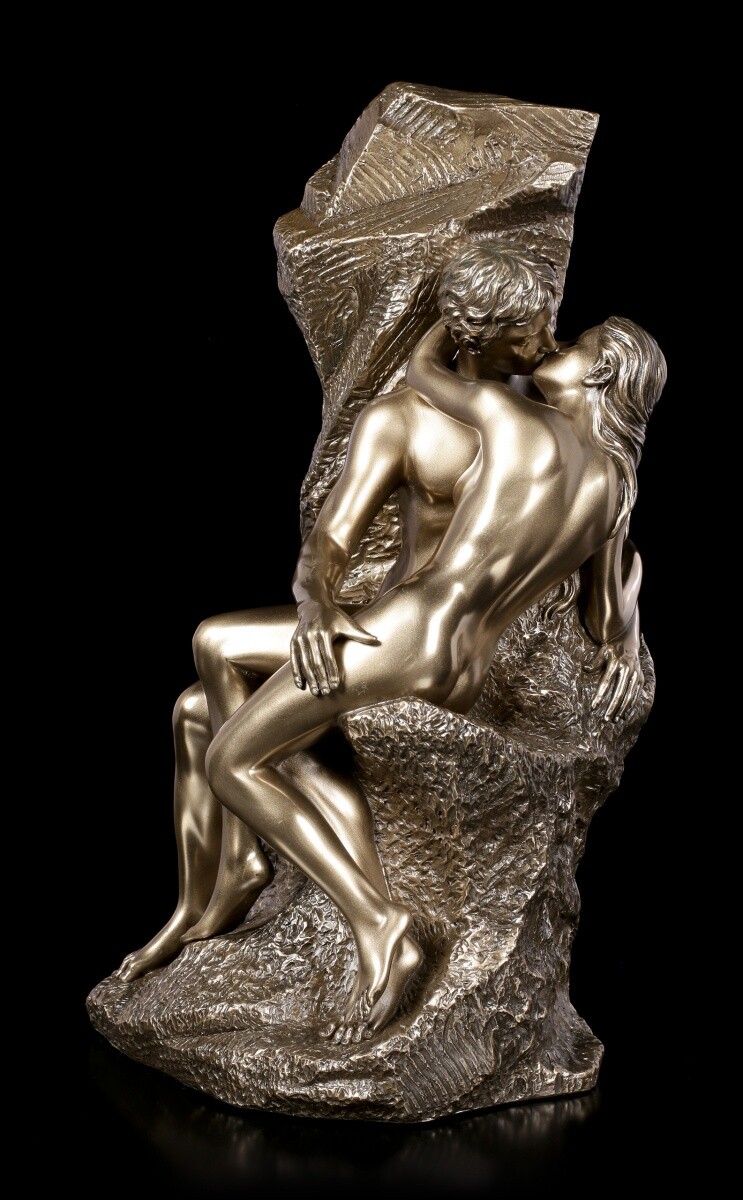 The Kiss by Rodin - Sculpture Veronese Figure Statue Decoration Bronze Look