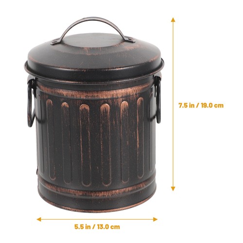 Coal Bucket with Lid Burner Fireplace Ash Cleaning Fireplaces Practical Storage - Picture 8 of 12