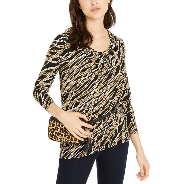 michael kors gold blouse