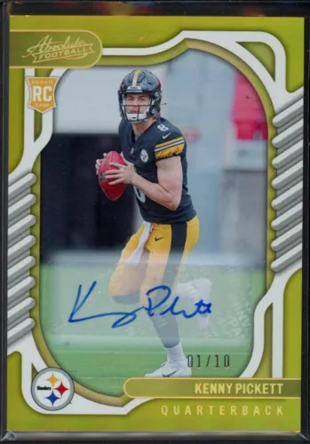 2022 Panini Absolute Kenny Pickett 101 Rookie Autographs Gold /10 RC Auto