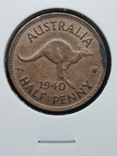 Australian 1940 HALF PENNY  unc