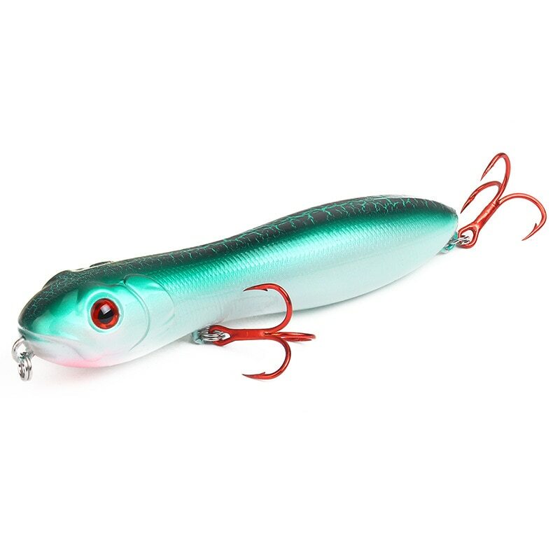 Popper Hard Bait Topwater Lizard Pencil Wobblers Fishing Lure Fishing