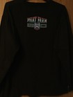 Black long-sleeve Phat Farm shirt with red “92” text and blue-red crest logo on back, made in USA label visible.
