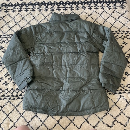 Steve & Barrys Double Down Jacket Mens L Puffer Coat Nylon Hooded Zip Pockets - Picture 2 of 6